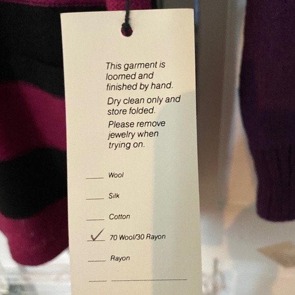 Vintage 80s NWT Steve Fabrikant sweater coat Size Large - Picture 4 of 7